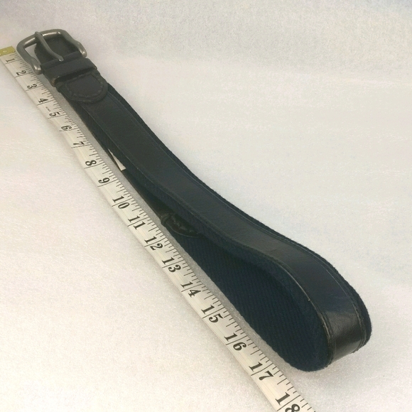 Tweed+💯%Cow Leather Solid Brass Buckle retro belt - Picture 4 of 13